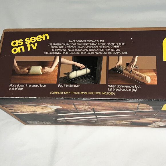 Vintage Pyrex Bake-a-Round  Bread Making Tube 1977 Original Box & Instructions - Picture 9 of 13